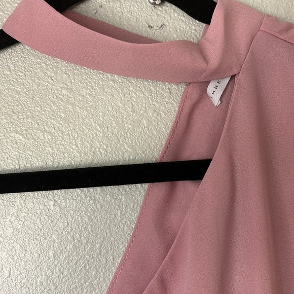 Three Eighty Two Pink One Shoulder Mini Dress Small - Picture 4 of 9